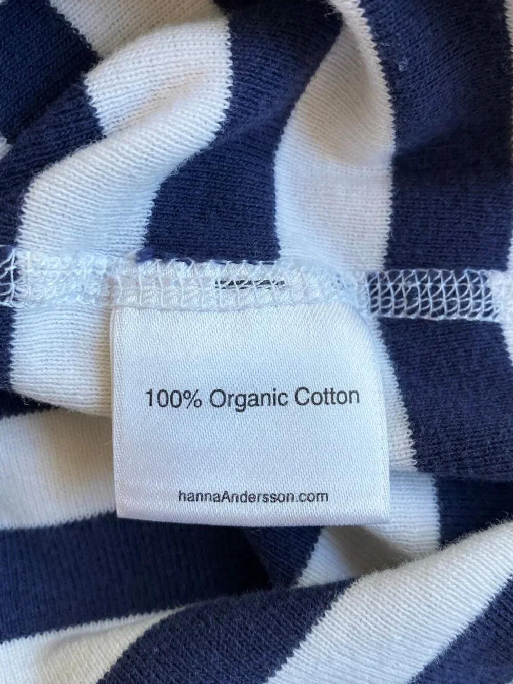Hanna Andersson Kids Striped Short John Pajama Top Organic Cotton Size 14 160